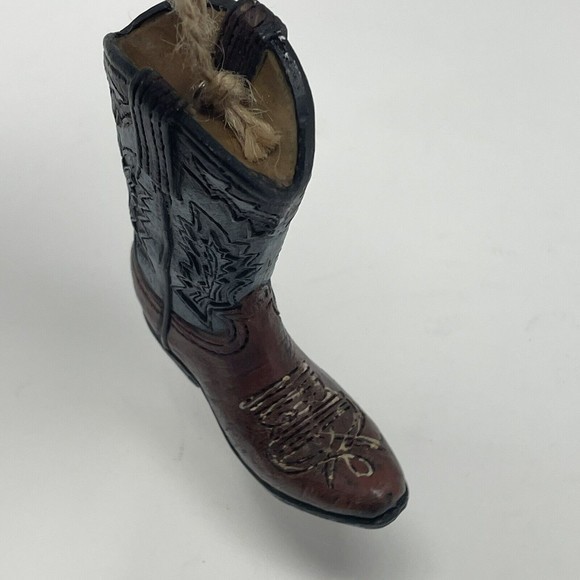New Blue Cowboy Boot CHRISTMAS  ORNAMENT 3 Inch‎ Western Country Cowgirl - Picture 9 of 11